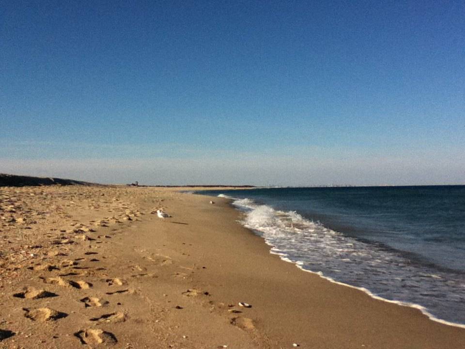 Waves crashing on New Jersey beach
